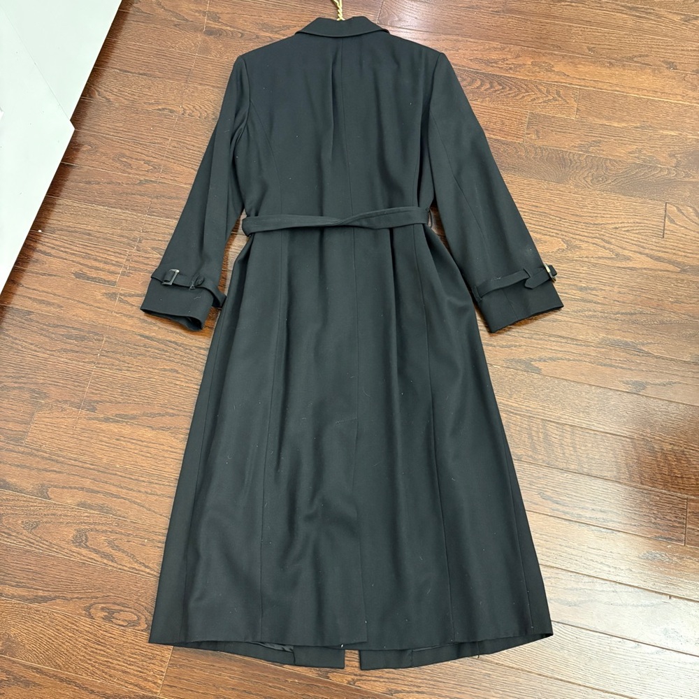Ann Taylor Black Belted Trench Coat - Picture 3 of 3